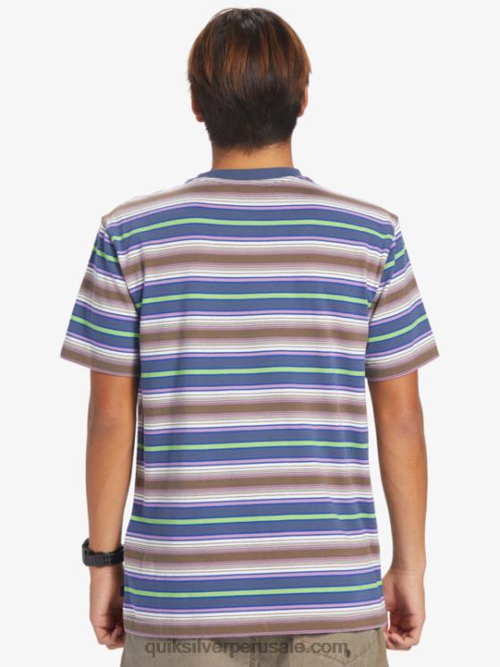 Quiksilver N8LNT632 hombres raya geller bering playera con rayas geller