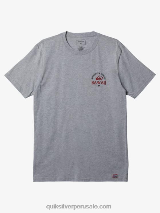 Quiksilver N8LNT673 hombres brezo atlético hawaii gallo real camiseta