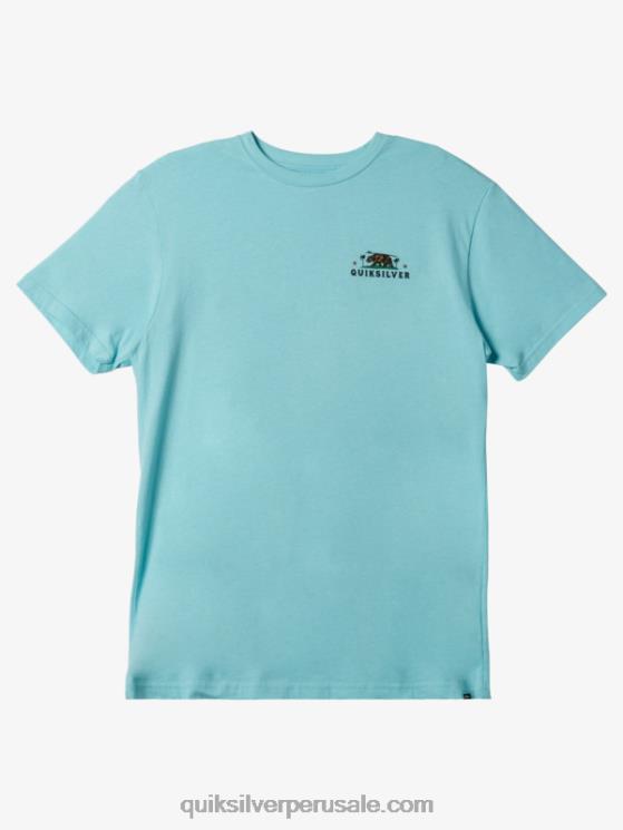 Quiksilver N8LNT724 hombres Angel Azul camiseta de la brigada local de california