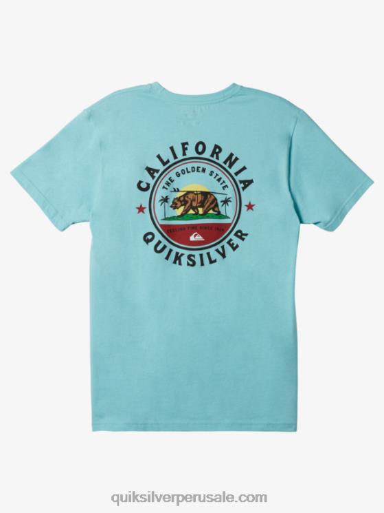 Quiksilver N8LNT724 hombres Angel Azul camiseta de la brigada local de california