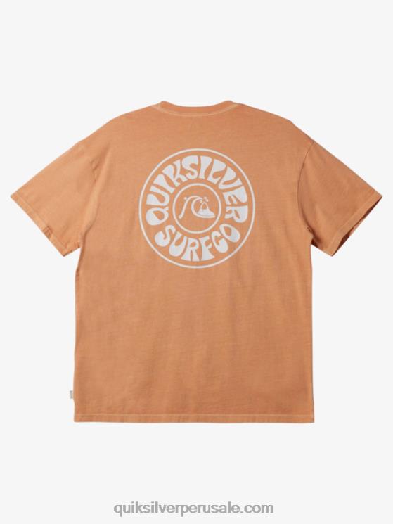 Quiksilver N8LNT753 hombres bronceado cobre camiseta de días más extraños