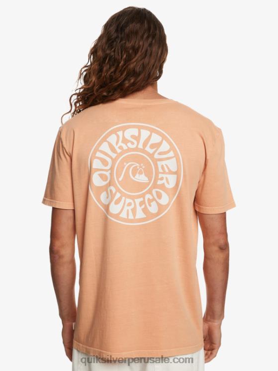 Quiksilver N8LNT753 hombres bronceado cobre camiseta de días más extraños