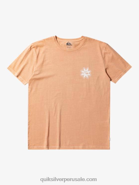 Quiksilver N8LNT754 hombres bronceado cobre camiseta mentalizada