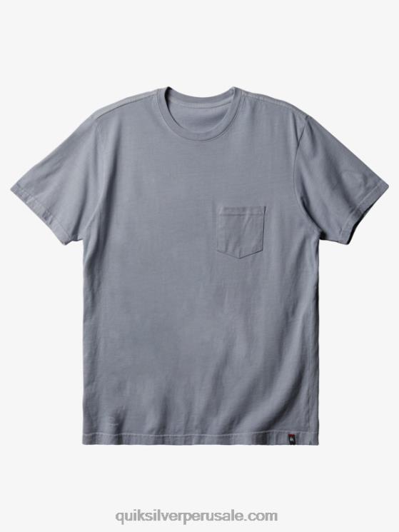 Quiksilver N8LNT894 hombres aguanieve camiseta con bolsillo diario