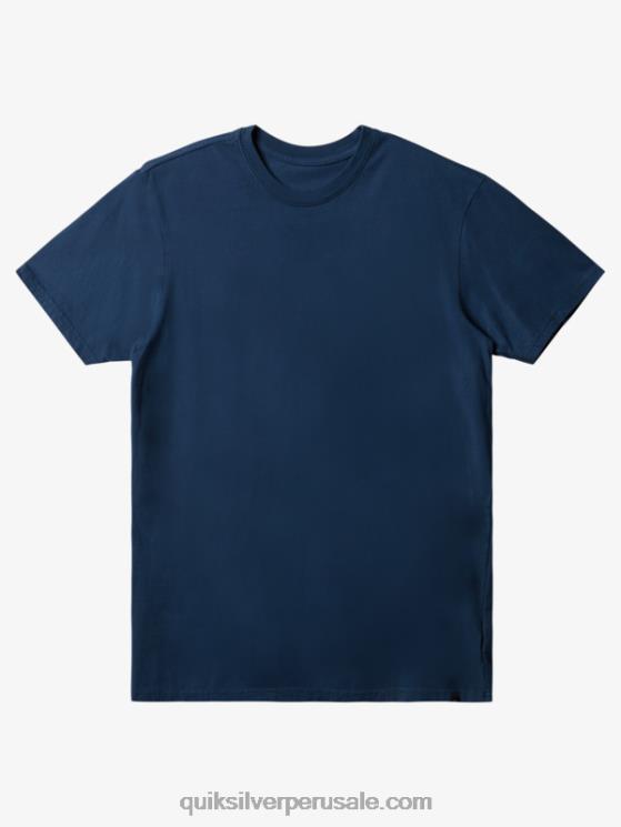 Quiksilver N8LNT903 hombres azul marino medianoche camiseta todos los días