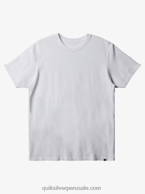Quiksilver N8LNT904 hombres blanco camiseta todos los días