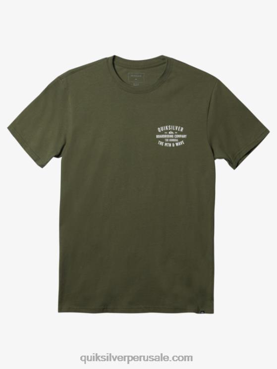 Quiksilver N8LNT959 hombres trébol de cuatro hojas camiseta qs surf lockup