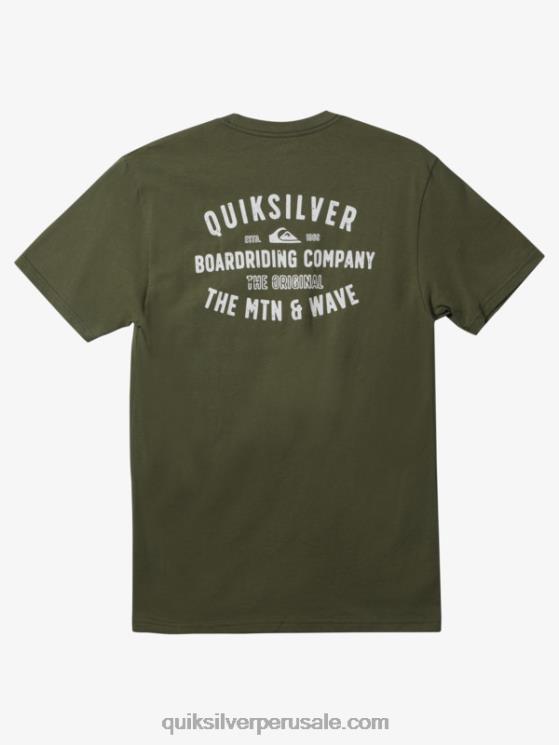 Quiksilver N8LNT959 hombres trébol de cuatro hojas camiseta qs surf lockup