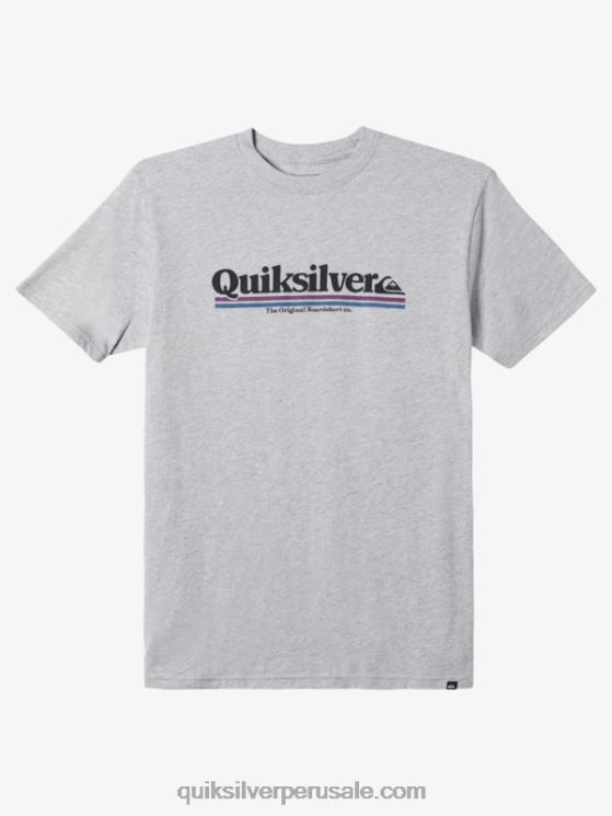 Quiksilver N8LNT977 hombres brezo atlético camiseta entre lineas