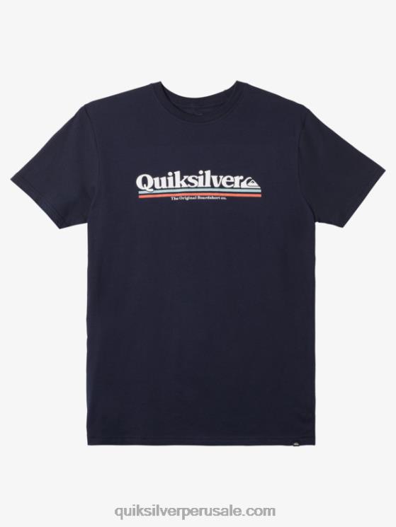 Quiksilver N8LNT981 hombres chaqueta azul marino camiseta entre lineas