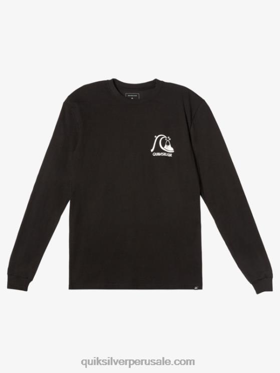Quiksilver N8LNT999 hombres negro la camiseta original de ls