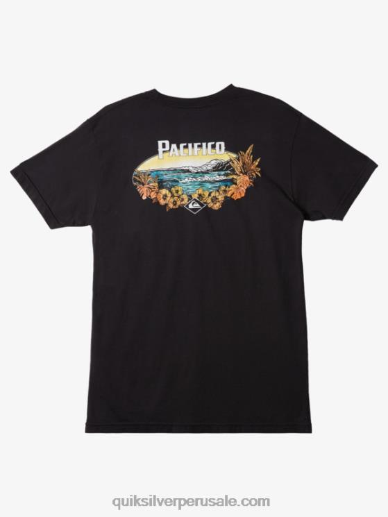 Quiksilver x Pacifico N8LNT10 hombres pista camiseta de vibraciones escénicas