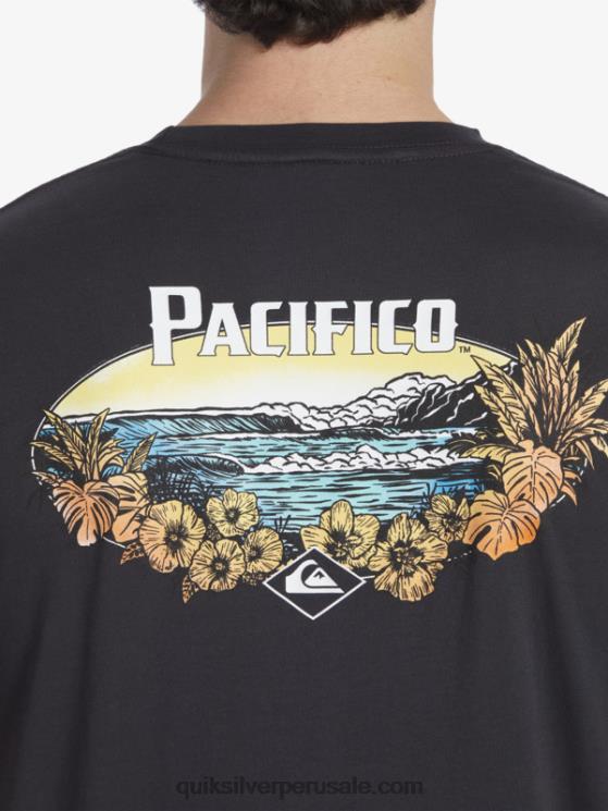 Quiksilver x Pacifico N8LNT10 hombres pista camiseta de vibraciones escénicas