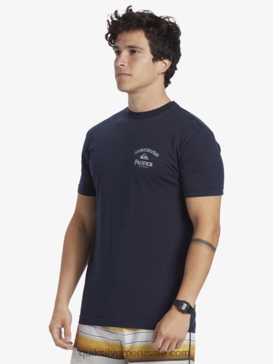 Quiksilver x Pacifico N8LNT1 hombres chaqueta azul marino camiseta de encierro