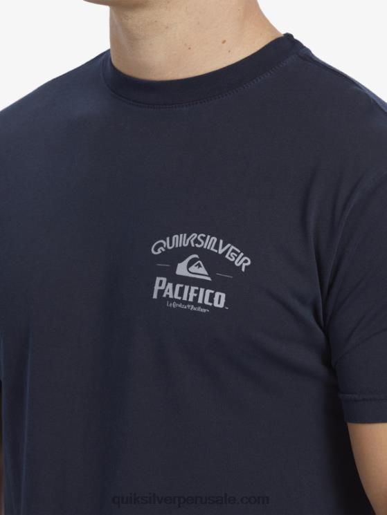 Quiksilver x Pacifico N8LNT1 hombres chaqueta azul marino camiseta de encierro