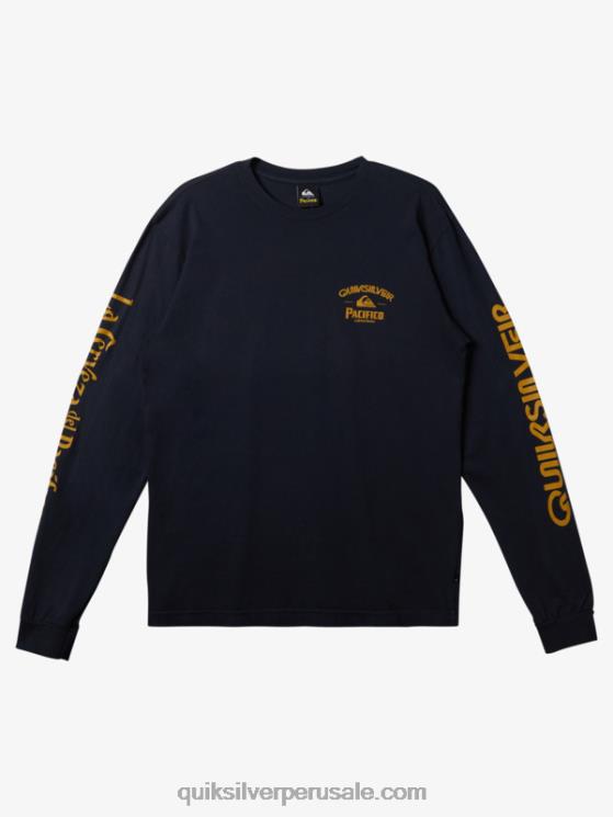 Quiksilver x Pacifico N8LNT6 hombres chaqueta azul marino camiseta de manga larga tirador directo