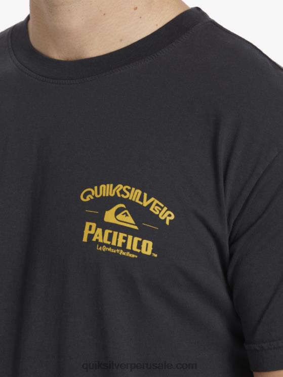 Quiksilver x Pacifico N8LNT8 hombres pista camiseta de tirador recto