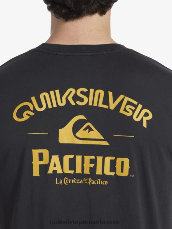 Quiksilver x Pacifico N8LNT8 hombres pista camiseta de tirador recto