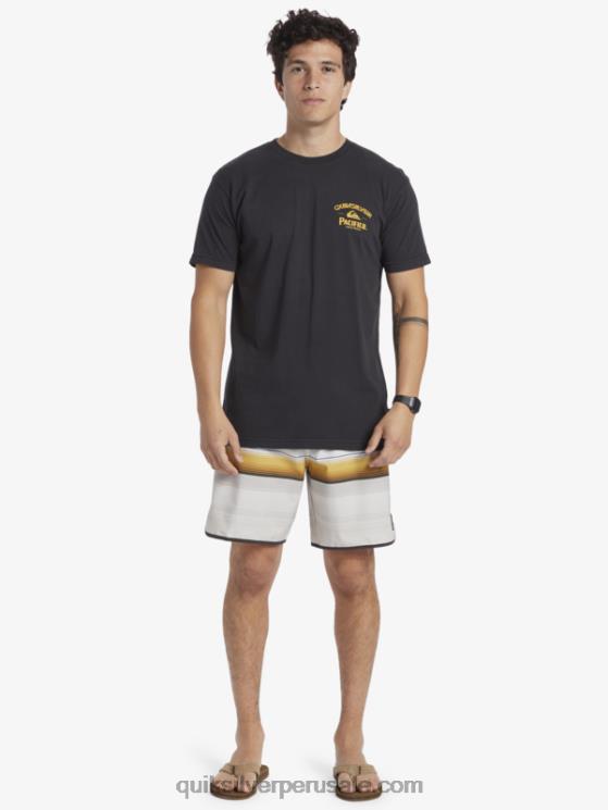 Quiksilver x Pacifico N8LNT8 hombres pista camiseta de tirador recto