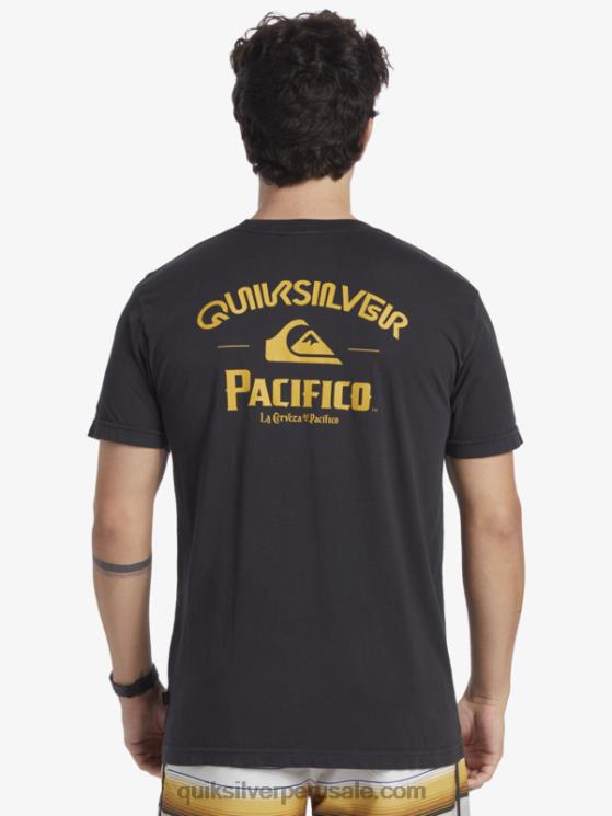 Quiksilver x Pacifico N8LNT8 hombres pista camiseta de tirador recto