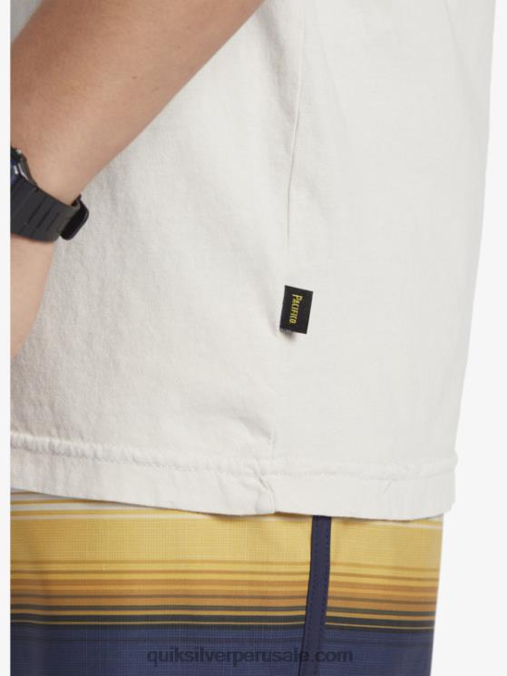 Quiksilver x Pacifico N8LNT9 hombres piedra camiseta de vibraciones escénicas