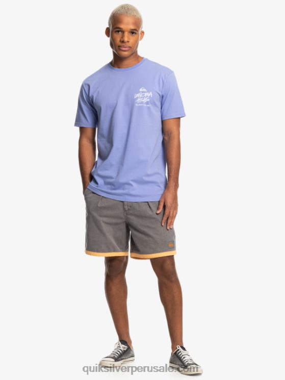 Quiksilver x Stranger N8LNT1838 hombres jacarandá cosas lenora camiseta