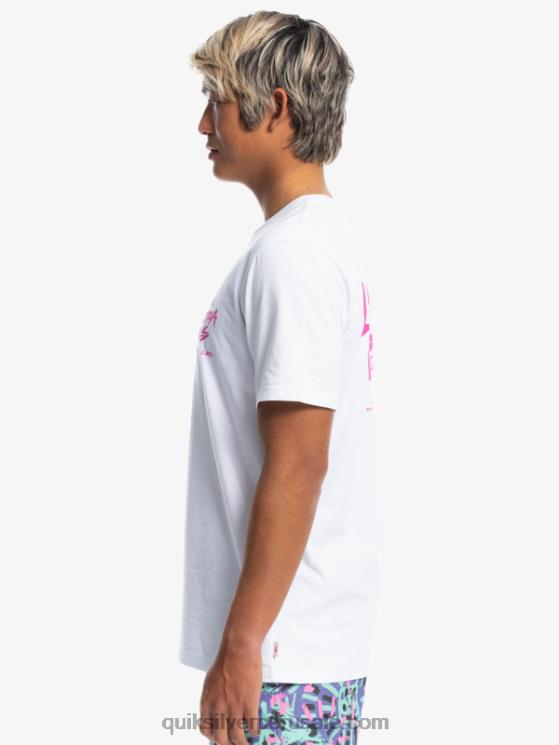 Quiksilver x Stranger N8LNT1839 hombres blanco cosas lenora camiseta