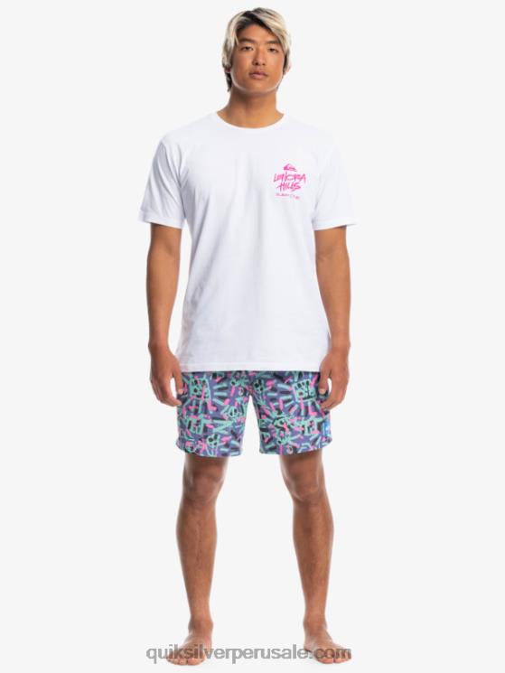 Quiksilver x Stranger N8LNT1839 hombres blanco cosas lenora camiseta