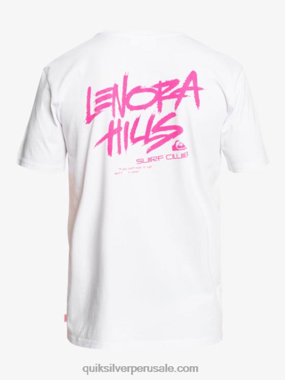 Quiksilver x Stranger N8LNT1839 hombres blanco cosas lenora camiseta