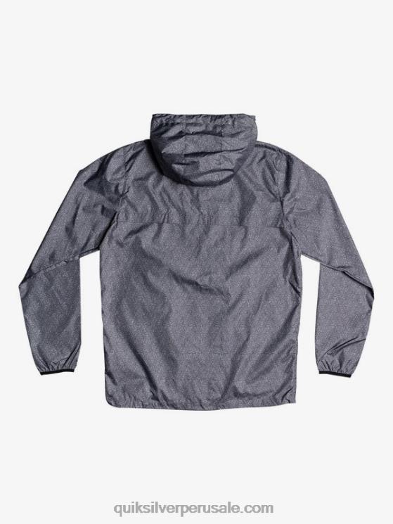 Quiksilver N8LNT1011 hombres brezo gris oscuro chaqueta cortavientos todos los días