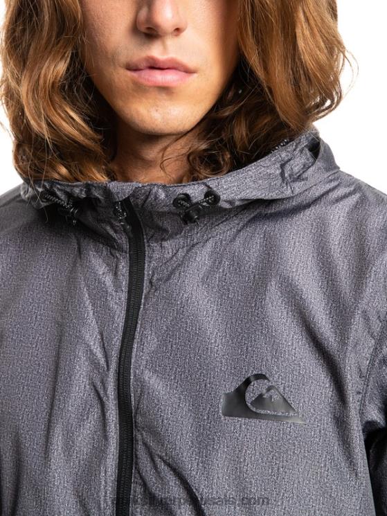 Quiksilver N8LNT1011 hombres brezo gris oscuro chaqueta cortavientos todos los días