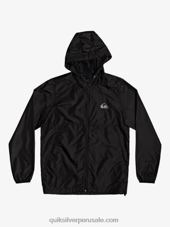 Quiksilver N8LNT1012 hombres negro chaqueta cortavientos todos los días