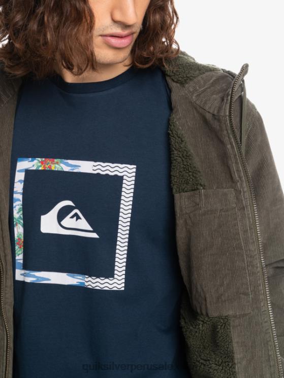 Quiksilver N8LNT1557 hombres hoja de uva chamarra de pana con tres largueros