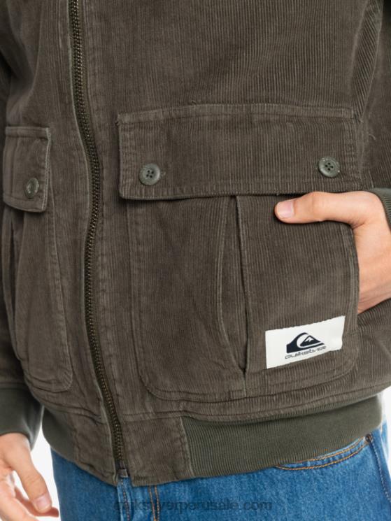 Quiksilver N8LNT1557 hombres hoja de uva chamarra de pana con tres largueros