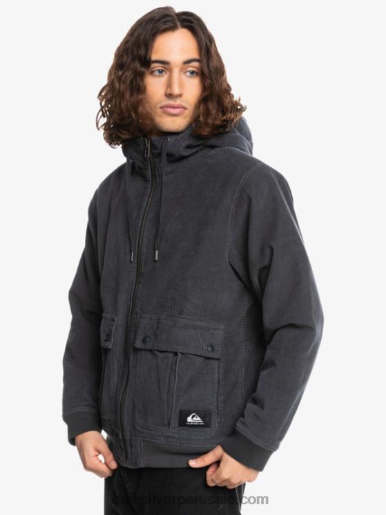 Quiksilver N8LNT1558 hombres pista chamarra de pana con tres largueros
