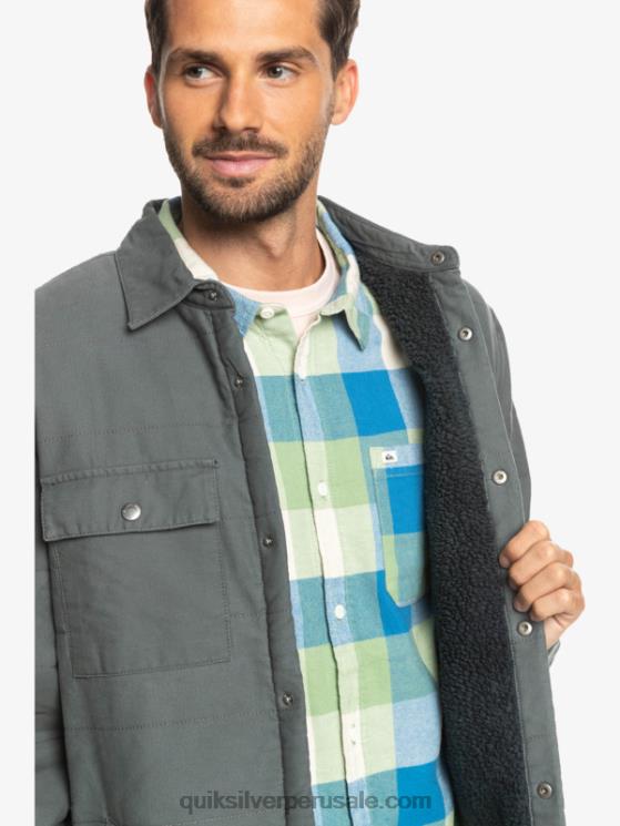 Quiksilver N8LNT1566 hombres puerta de Hierro chamarra de trabajo de lona downrail