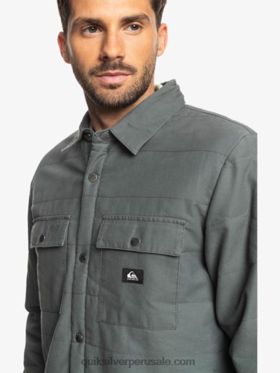 Quiksilver N8LNT1566 hombres puerta de Hierro chamarra de trabajo de lona downrail