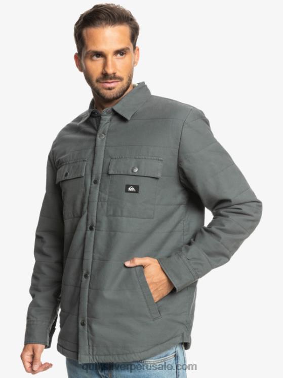 Quiksilver N8LNT1566 hombres puerta de Hierro chamarra de trabajo de lona downrail