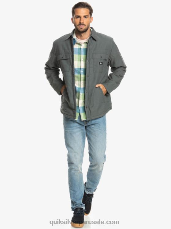 Quiksilver N8LNT1566 hombres puerta de Hierro chamarra de trabajo de lona downrail