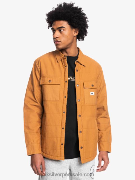 Quiksilver N8LNT1567 hombres azúcar morena chamarra de trabajo de lona downrail