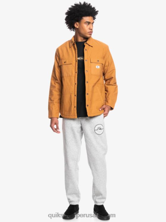 Quiksilver N8LNT1567 hombres azúcar morena chamarra de trabajo de lona downrail