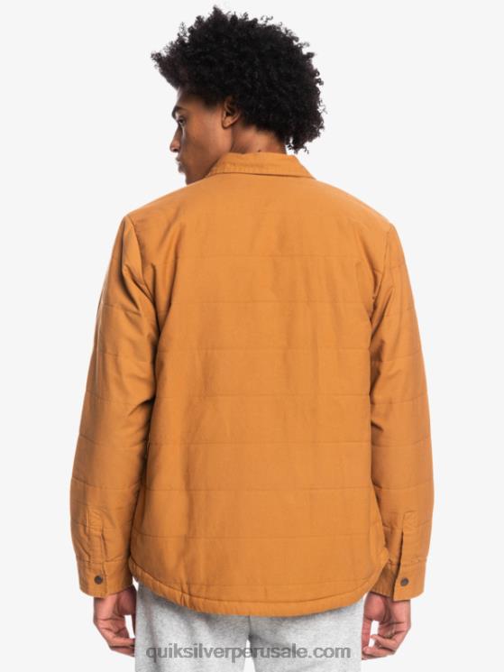 Quiksilver N8LNT1567 hombres azúcar morena chamarra de trabajo de lona downrail