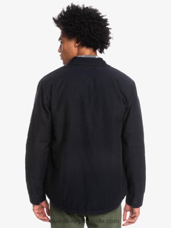 Quiksilver N8LNT1568 hombres negro chamarra de trabajo de lona downrail