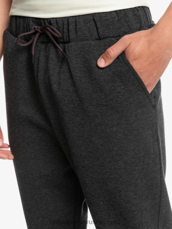 Quiksilver N8LNT1721 hombres brezo fantasma quítate los joggers de forro polar