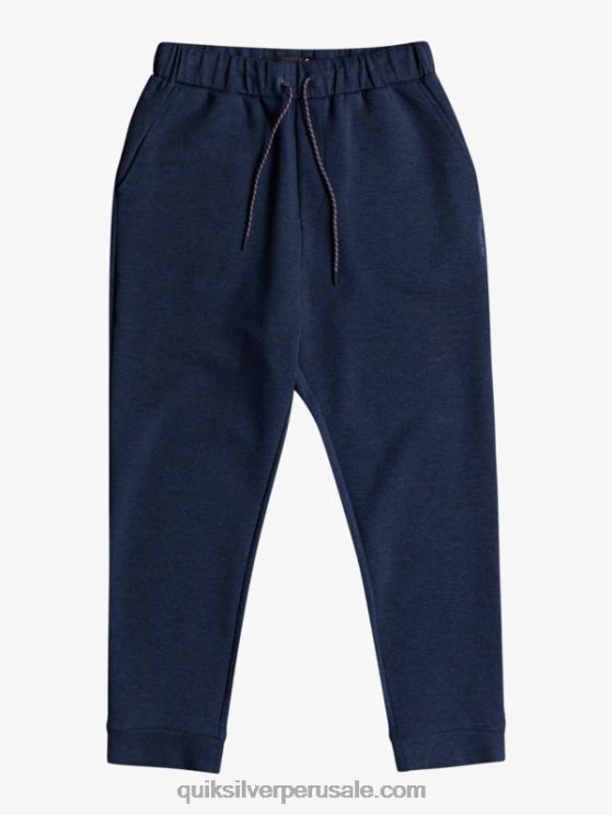 Quiksilver N8LNT1722 hombres insignia azul brezo quítate los joggers de forro polar