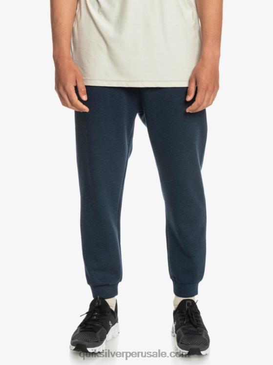 Quiksilver N8LNT1722 hombres insignia azul brezo quítate los joggers de forro polar