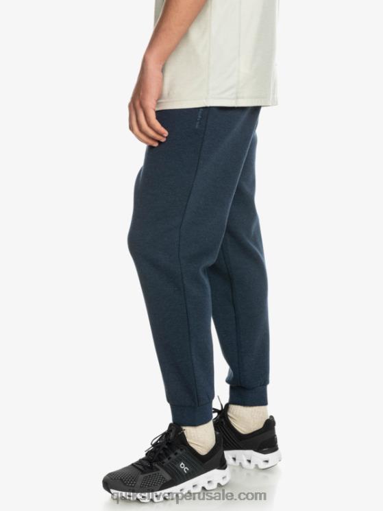 Quiksilver N8LNT1722 hombres insignia azul brezo quítate los joggers de forro polar