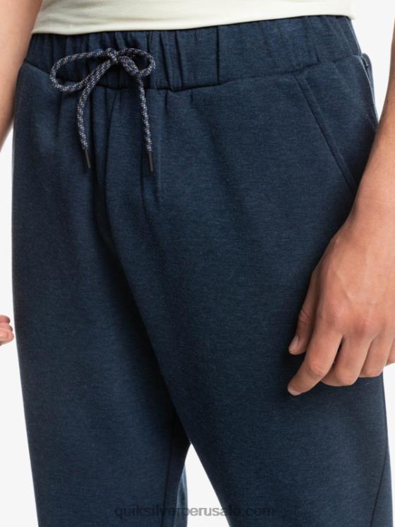Quiksilver N8LNT1722 hombres insignia azul brezo quítate los joggers de forro polar