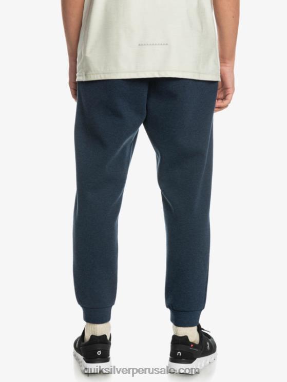 Quiksilver N8LNT1722 hombres insignia azul brezo quítate los joggers de forro polar