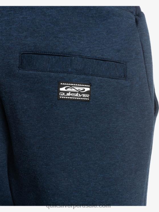 Quiksilver N8LNT1722 hombres insignia azul brezo quítate los joggers de forro polar